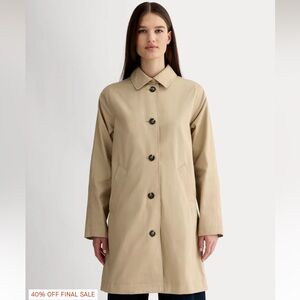 Everlane Mac Trench Coat 100% Cotton in Cornstalk Women’s Size XS